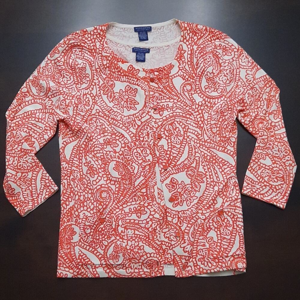 Doncaster Paisley Cardigan Set Size Medium